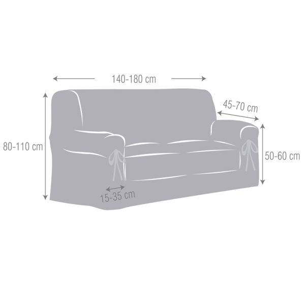 Pokrowiec na sofę dwuosobową Universal beige